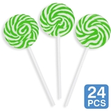 5/1489 Green Swirl 2 Lollipops (24)