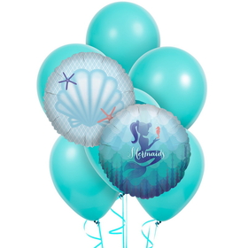BIRTH9999 264075 Mermaids Under the Sea 8 pc Balloon Kit - NS
