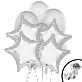 BIRTH9999 264101 Silver Balloon Bouquet - NS