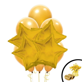 BIRTH9999 264102 Gold Balloon Bouquet - NS