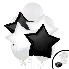 BIRTH9999 264106 Black White Balloon Bouquet - NS