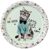 BIRTH5000 264114 Rachael Hale Cats Rule Dinner Plates (8) - NS