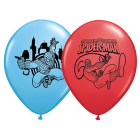 Mayflower Distributing 109586 Spiderman 12" Latex Balloons (6 Pack)