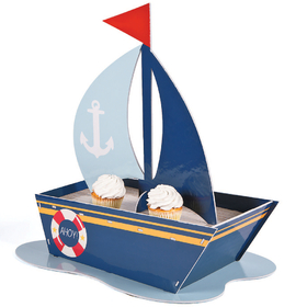 Fun Express 264408 Nautical Sailboat Cupcake Holder
