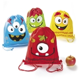 Fun Express 265560 Silly Monster Drawstring Backpack(12)