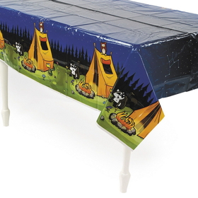 Fun Express 265673 Camp Adventure Plastic Tablecloth (1) - NS