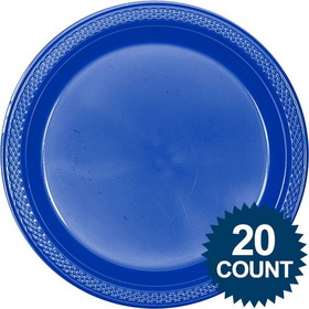 Amscan 121816 Blue Plastic Plates 10" (20 count) - NS