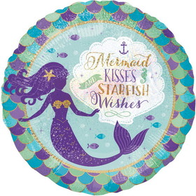 Mayflower Distributing 122773 Mermaid Wishes 18" Balloon (1) - NS