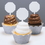 MARYLAND PLASTICS BBMPI02760 Plastic White Cupcake Picks (12) - NS