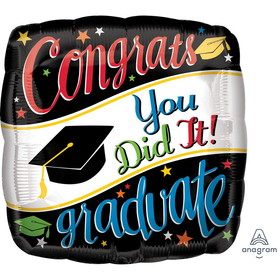 Mayflower Distributing 124198 Graduation 18" Foil Balloon Going Places (1) - NS