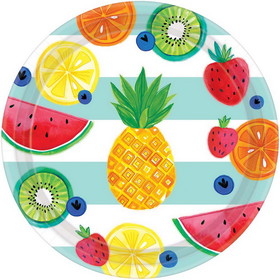Amscan 124892 Hello Summer 10" Lunch Plate (8) - NS