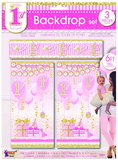 Ruby Slipper Sales 268641 1st Birthday Pink Backdrop - NS