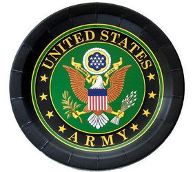 Havercamp 126488 US Army Plate with Crest -9" (8)