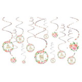 Amscan 269726 Floral Baby Swirl Decorations(12) - NS