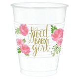Amscan 126177 Floral Baby Plastic Cups (25)