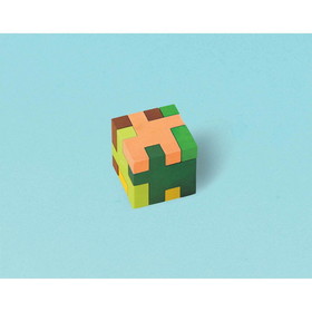Amscan 126427 Pixelated Puzzle Erasers (12) - NS