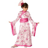 Girl's Asian Princess Pink Kimono Costume - L