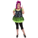 Ruby Slipper Sales 66966 Plus Size Punk Lady 80s Adult Costume - NS