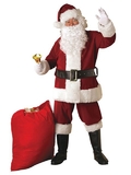 Ruby Slipper Sales 23371 Crimson Regal Plush Santa Suit Costume - XL
