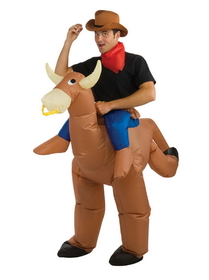 Ruby Slipper Sales 889739STD Men's Bull Rider Inflatable Costume - NS
