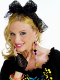 Ruby Slipper Sales 63146 80s Lace Headband - Black - NS