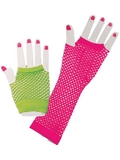 Ruby Slipper Sales 63027 Neon Fishnet 80s Gloves - NS