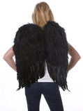Ruby Slipper Sales 1969 Black Feather Up Wings Adult - NS