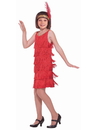 Forum Novelties 271933 Red Flapper Child Costume-S