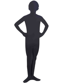 Ruby Slipper Sales 68897 Black I'm Invisible Skin Suit for Kids - L