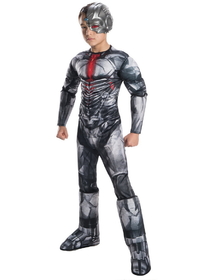 Ruby Slipper Sales 640102M Boys Justice League Deluxe Cyborg Costume - M