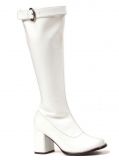 Ellie Shoes 300-HIPPIEWHITE-8 Women's Wide Width Calf Gogo Boots - F8