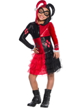 Ruby Slipper Sales 610167M Girls Harley Quinn Hoodie Dress - M