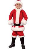 Ruby Slipper Sales 10119L Santa Claus Plush Flannel Kids Suit - L