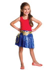 Ruby Slipper Sales G34079 Girls Justice League Wonder Woman Pleated Skirt - OS