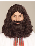 Ruby Slipper Sales 58216 Biblical Character Adult Brown Wig and Beard Set - NS
