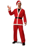 Ruby Slipper Sales 23300_NS Santa Lounge Flannel Adult Suit - STD