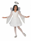 Ruby Slipper Sales 641233S Girls Deluxe Angel Costume - S