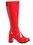 Ellie Shoes GOGO-W-Red8 Wide Width Red Gogo Boot With 3-Inch Heel For Ladies - F8