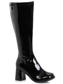 Ellie Shoes GOGO-W-Black8 Wide Width Black Go-Go Boots With 3-Inch Heel For Ladies - F8