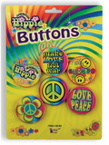 Ruby Slipper Sales 62165 Hippie Buttons Costume Accessories - NS