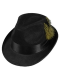 Ruby Slipper Sales 277030 Felt Fedora With Feather Hat For Adults - NS