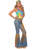 Forum 74759 Womens Hippie Pants with Belt XS-S