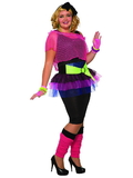 Ruby Slipper Sales 81223 Plus Size Women's 80's Girl Costume - PLUS
