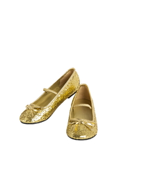 Rubies 2000592/3 Gold Ballet Shoe for Girls - L