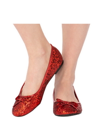Rubies 2001027 Red Glitter Shoes For Adults - F7