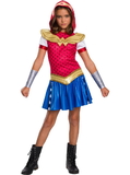 Ruby Slipper Sales 641071M Girls Wonder Woman Hoodie Dress - M