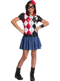 641072M Rubies Dc Super Hero Girls Harley Quinn Hoodie Dress M