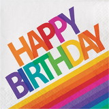 Creative Converting 126908 Rainbow Happy Birthday Lunch Napkin (16)