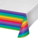 Creative Converting 126910 Rainbow Plastic Tablecover (1)