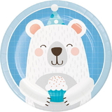 1st Birthday Bear Plate 7 Dessert Plate (8)